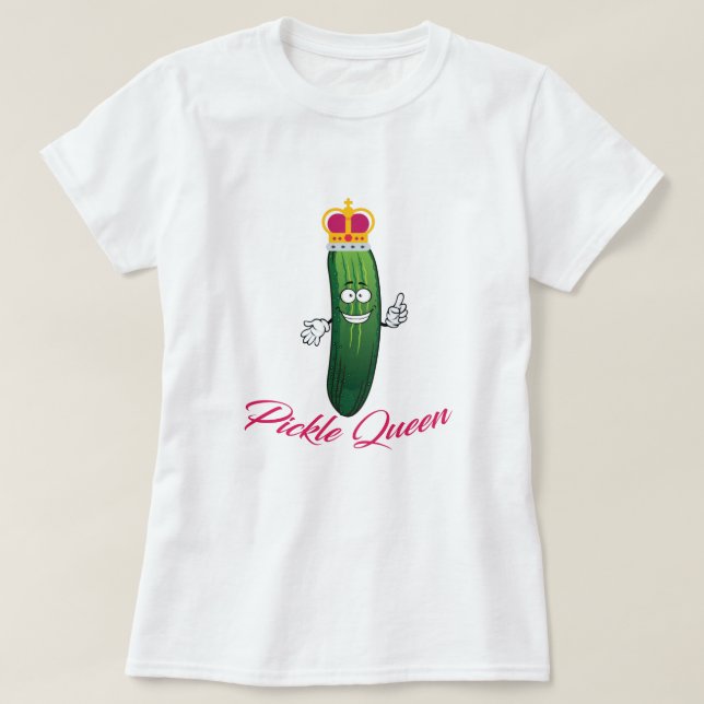 T-shirt Drôle Pickle Queen Dill Avec Il Drôle Humour Distr (Design devant)