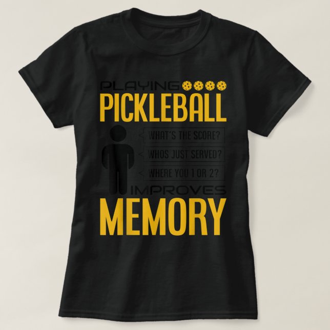 T-shirt Drôle Pickleball Graphique pour les femmes et les  (Design devant)