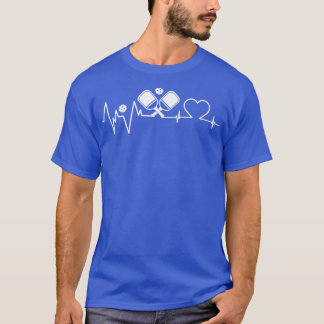 T-shirt Drôle Pickleball Heartbeat 16