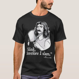 T-shirt Drôle Pickleball Je Dink Donc Je Cite Citation Pic