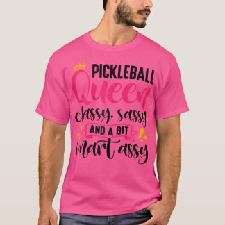 T-shirt Drôle Pickleball Queen Graphisme Pour Femmes Pickl