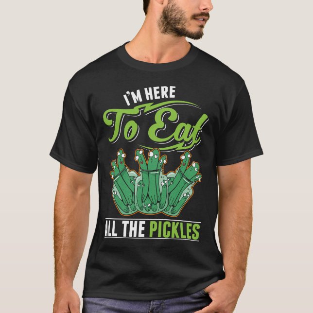 T-shirt Drôle Pickles Dill Pickle mangeur (Devant)