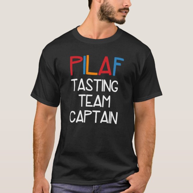 T-shirt Drôle Pilaf Dégustation Arménienne Équipe Capitain (Devant)