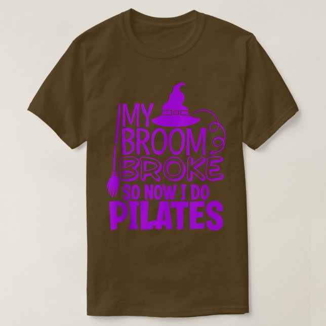 T-shirt Drôle Pilates Halloween Gym Exercice Sorcières Cas (Design devant)