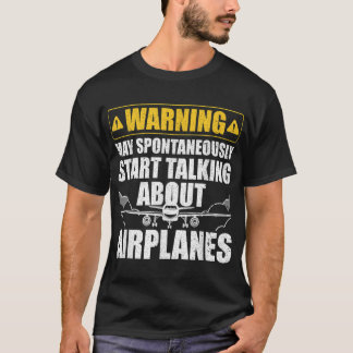 T-shirt Drôle Pilote Art Pour Hommes Femmes Pilote Aéronef