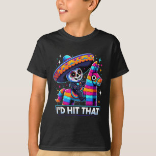 T-shirt Drôle Pinatas Du Parti Mexicain J'Ai Touché Ce Cin