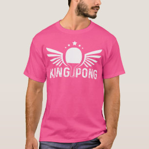 T-shirt Drôle Ping Pong Distressed King Pong Tennis De Tab
