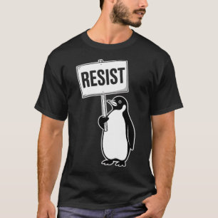 T-shirt Drôle Pingouin Vintage Résiste Cool Pingouins Rési