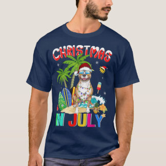 T-shirt Drôle Pitbull Chien dans les lunettes de soleil de