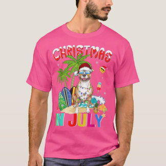 T-shirt Drôle Pitbull Chien dans les lunettes de soleil de