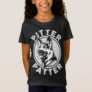 T-Shirt Drôle Pitter Patter - Chien Berger Allemand Chien 