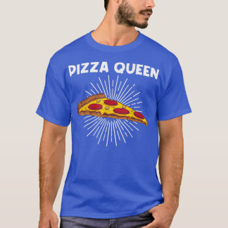 T-shirt Drôle Pizza Art Pour Femmes Filles Pizza Italienne