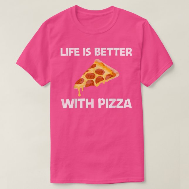 T-shirt Drôle Pizza Designs Pour Hommes Femme Pain De Nour (Design devant)
