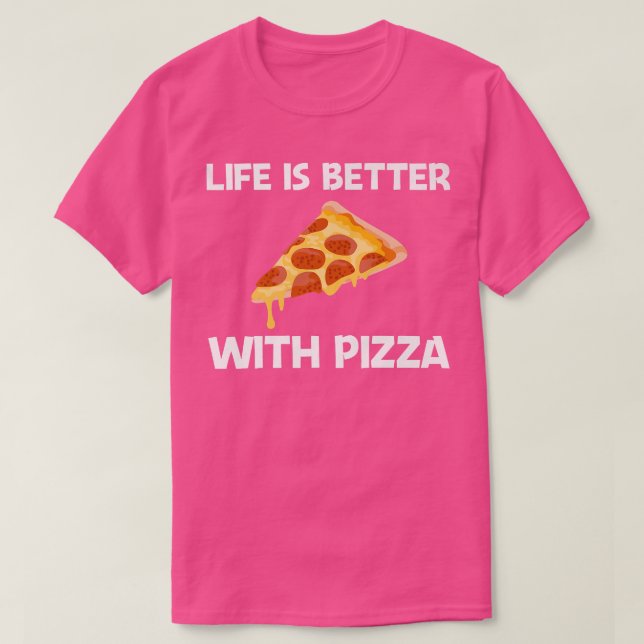 T-shirt Drôle Pizza Designs Pour Hommes Femme Pain De Nour (Design devant)