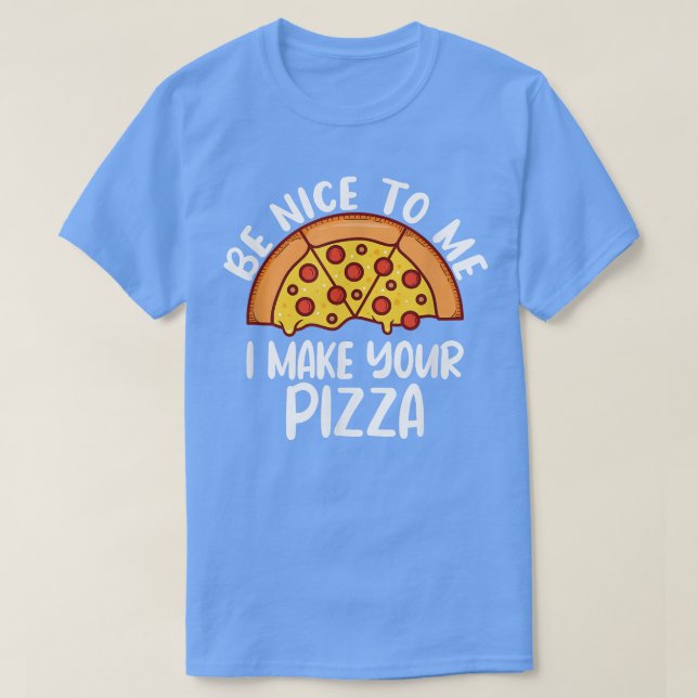 T-shirt Drôle Pizza Dit Pizza Maker 109 378 (Design devant)