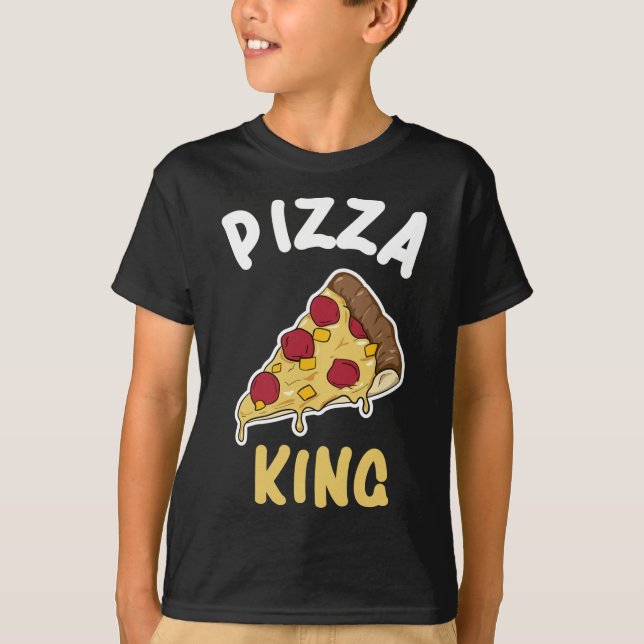 T-shirt Drôle Pizza King Lover cadeau (Devant)