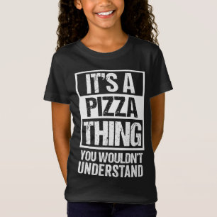 T-Shirt Drôle Pizza Lover Conception de texte C'est une ch