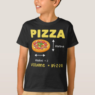 T-shirt Drôle Pizza Math Volume Calcul Aliments Lover