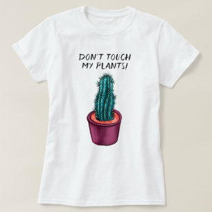 T-shirt Drôle Plante Lady Gardener Cactus Succulent