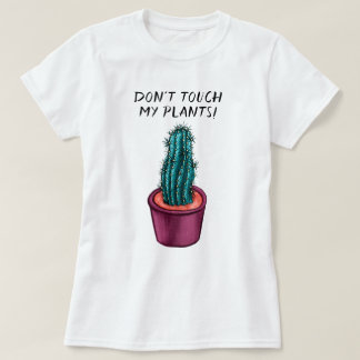 T-shirt Drôle Plante Lady Gardener Cactus Succulent