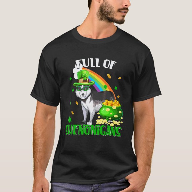 T-shirt Drôle Plein De Blagues Joyeux Saint Patrick Lepr (Devant)