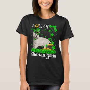 T-shirt Drôle Plein de Shenanigans Westie Chien St Patrick