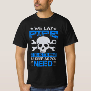 T-shirt Drôle Plomber Artiste Pipe Fitter Plumbing Cadeau