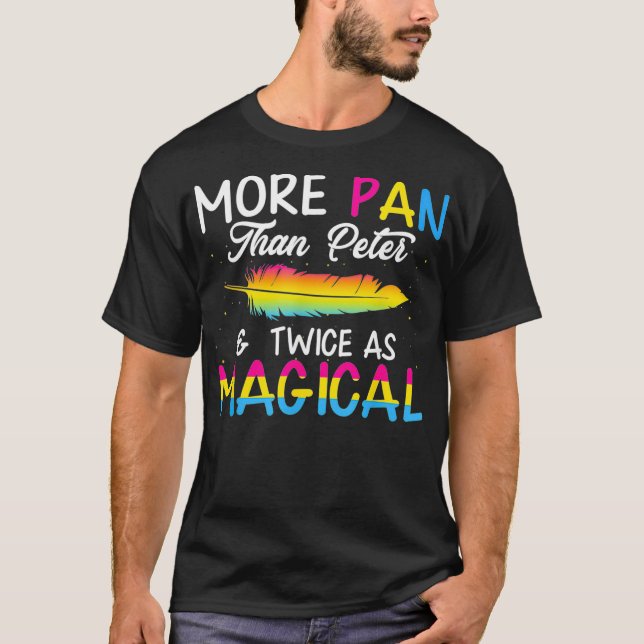 T-shirt Drôle plus Pan que Peter LGBTQ Pansexual Pride G (Devant)
