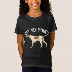 T-Shirt Drôle Pointer Chien Obtenir Mon Point Oiseau Amour