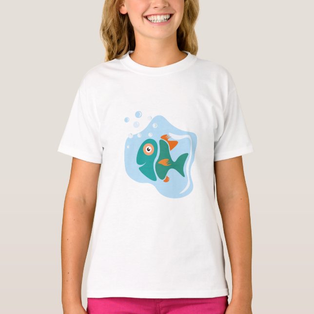 T-shirt Drôle Poisson élégant (Devant)