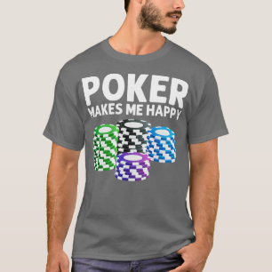 T-shirt Drôle Poker Designs For Men Women Casino Card Jeu