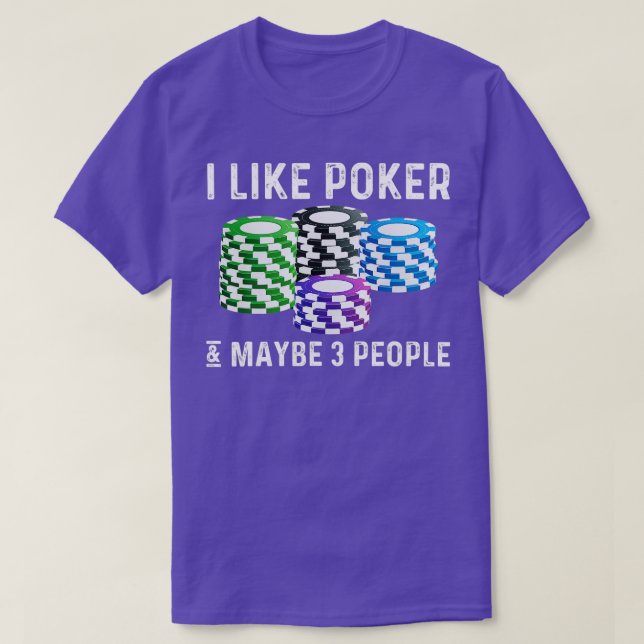 T-shirt Drôle Poker Designs For Men Women Casino Card Jeu (Design devant)