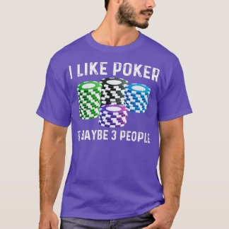 T-shirt Drôle Poker Designs For Men Women Casino Card Jeu