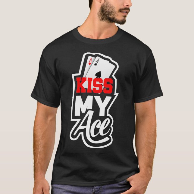 T-shirt Drôle Poker Teas Holdem Joueur Poker  (Devant)