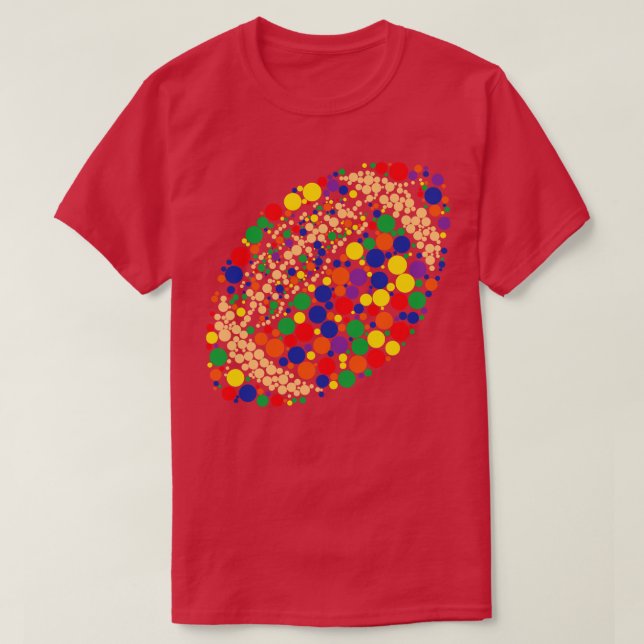 T-shirt Drôle Polka Dot Lover Lecteur International Dot Da (Design devant)