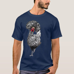 T-shirt Drôle Polonais Jardin de poulet Poulet ferme de co