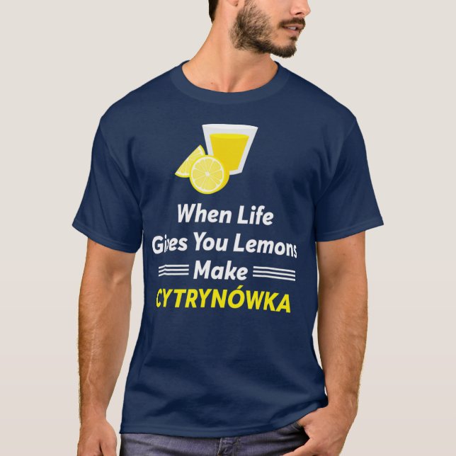 T-shirt Drôle Polska Vodka Pologne Cadeau (Devant)