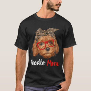 T-shirt Drôle Poodle Maman Cadeau pour Amoureux de les chi