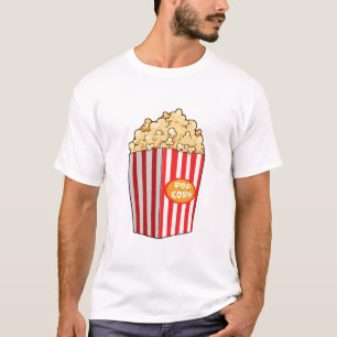 T-shirt Drôle Popcorn, Cadeaux Popcorn, Amateur De Film