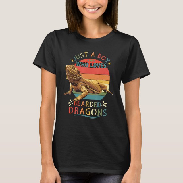 T-shirt Drôle Porté Dragon Graphique Garçons Hommes Porté  (Devant)
