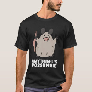 T-shirt Drôle Possum Opossum Tout Est Possumable