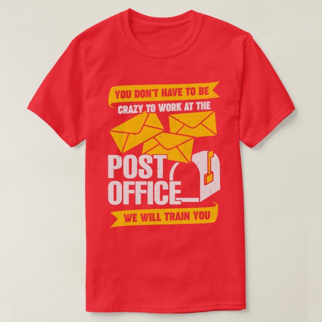 T-shirt Drôle Poste Office Postal Worker cadeau (Design devant)