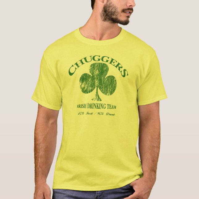 T-shirt drôle potable irlandais 2 d'équipe de (Devant)