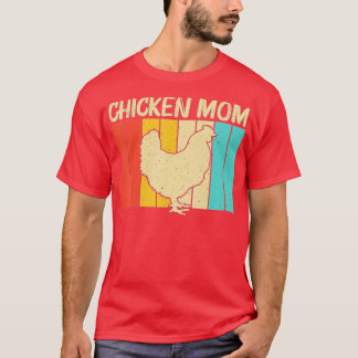 T-shirt Drôle Poulet Art Pour Maman Femmes Poulet Producte