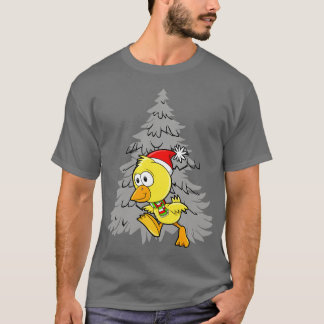 T-shirt Drôle poulet de Noël