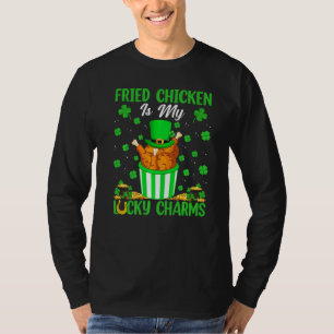T-shirt Drôle Poulet Frit Sont Mes Charmants Chance St Pat