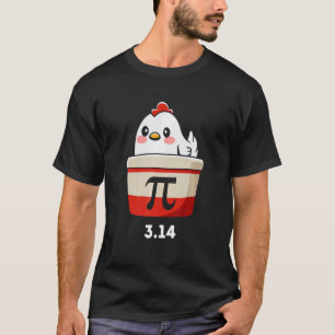 T-shirt drôle poulet pot pi jour tarte amoureux de