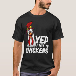 T-shirt Drôle Poulet Pour Hommes Femmes Fou Poulet L