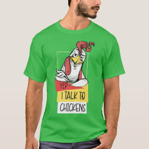 T-shirt Drôle Poulet Pour Hommes Femmes Fou Poulet L