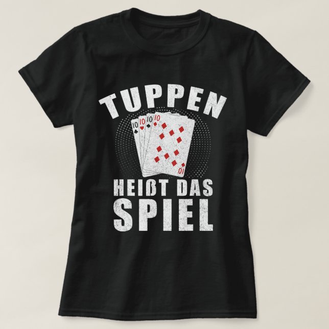 T-shirt Drôle poupées Schrömen jeu de carte Rheinland disa (Design devant)